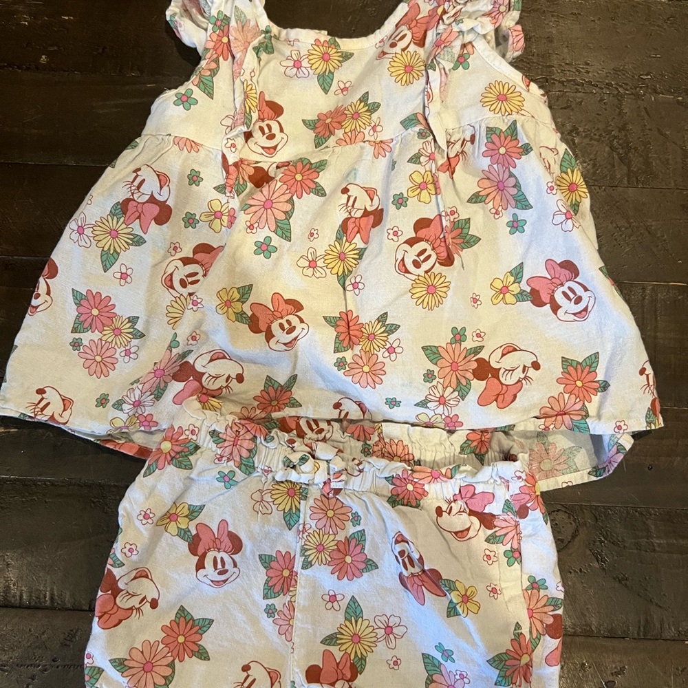 Floral Minnie Mouse Outfit